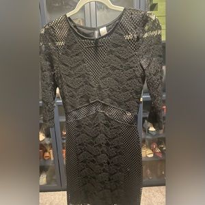 H&M Divided - 6 - Lacy black dress with cutouts